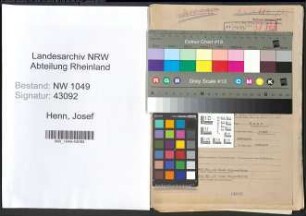 Entnazifizierung Josef Henn , geb. 05.02.1897 (Verwaltungsbeamter)