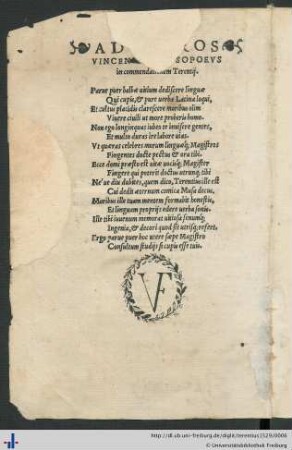 Widmungsgedicht.