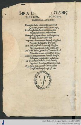 Widmungsgedicht.