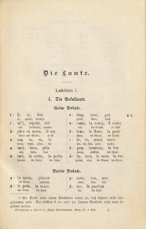 Französisches Elementarbuch von Hermann Breymann und Dr. Hermann Moeller : Ausgabe B
