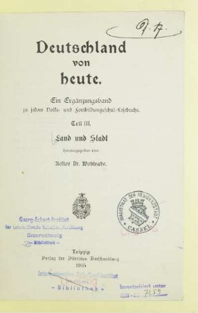 Teil 3: Land und Stadt