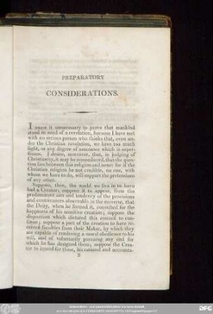 Preparatory Considerations.