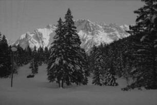 Ferchensee: Hinterwald, leuchtende Karwendelwand