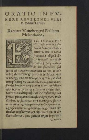 Oratio in funere