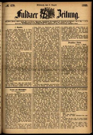 Ausgabe vom Mittwoch, den 08. August 1883.