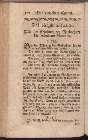 Das vierzehnte Capitel. Von der Ablösung der nachgeburt