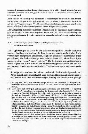 4.3.2 Typisierungen als zusätzliches Interpretationswissen: Akteninformationen
