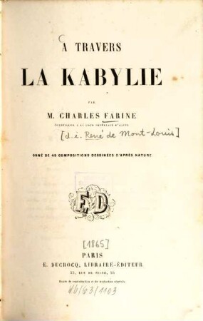 À travers la Kabylie