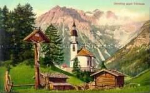 Ansicht des Obernberg mit Blick zum Tribulaun in Österreich