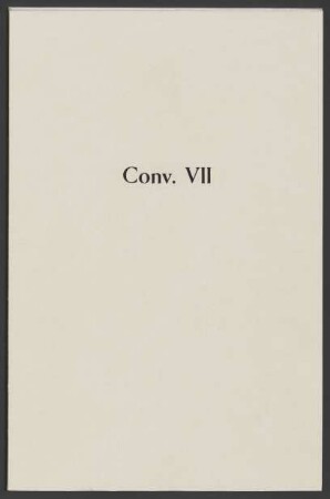 Convolut VII