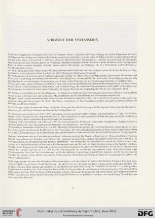 Vorwort der Verfasserin