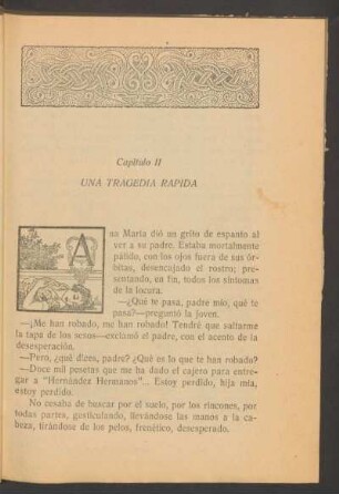 Capítulo II - Una tragedia rápida