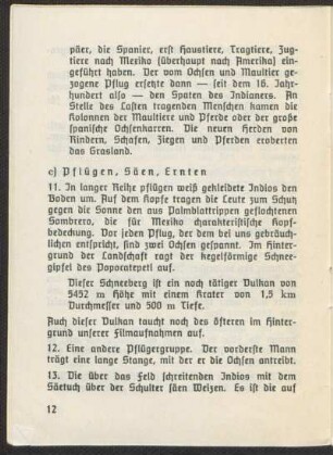 c) Pflügen, Säen, Ernten