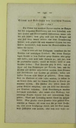 33. Sitten und Gebräuche der teutschen Nation. (J. 1517 - 1648.)
