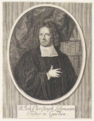 Bildnis des Joh. Christoph Lehmann