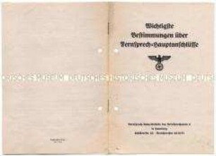 Merkblatt für Telefon-Anschlüsse
