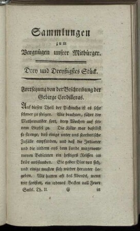 Drey und Dreyßigstes Stück.