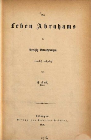 Das Leben Abrahams