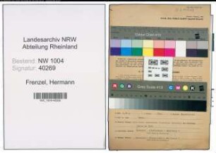 Entnazifizierung Hermann Frenzel , geb. 26.10.1919 (Maurer)
