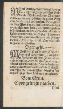 Vom Grün.