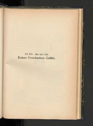 Kokos: Verschiedene Gefäße.