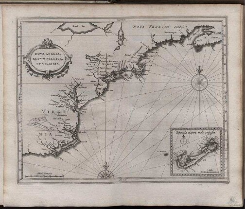 Nova Anglia. Novum Belgium et Virginia.