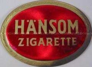 Werbeaufsteller / -schild "Hänsom Zigarette"