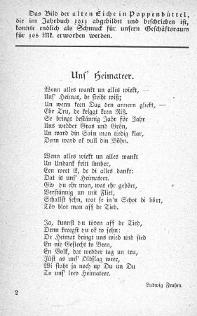 Uns' Heimateer.