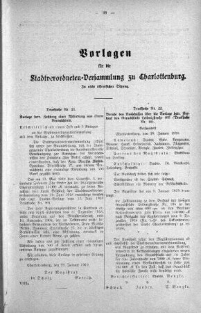 In nicht öffentlicher Sitzung (21,22.), 05. Februar 1919