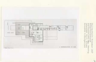 Völkerkundemuseum, Berlin-Mitte (Diplomarbeit bei Willy Kreuer): Grundriss 2. Obergeschoss 1:200