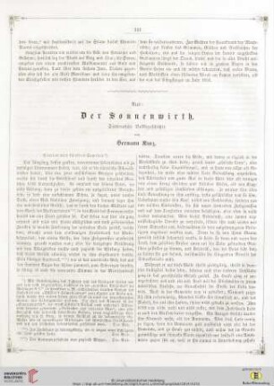 Aus: Der Sonnenwirth