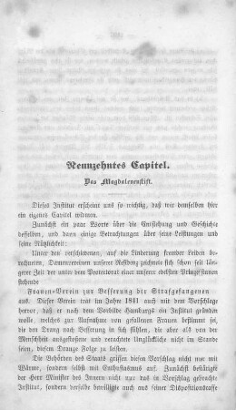Neunzehntes Capitel. Das Magdalenenstift.