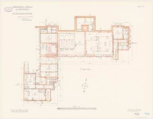 Offiziersheim Taunus, Falkenstein Wirtschaftsgebäude: Heizungssystem: Grundriss Erdgeschoss 1:100