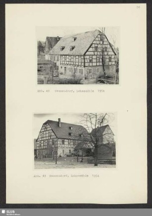 Abb. 48-49 Memmendorf, Lohsemühle 1954