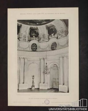 77. Aus dem Kuppelsaal im Schloss Solitude bei Stuttgart.