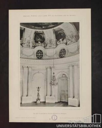 77. Aus dem Kuppelsaal im Schloss Solitude bei Stuttgart.