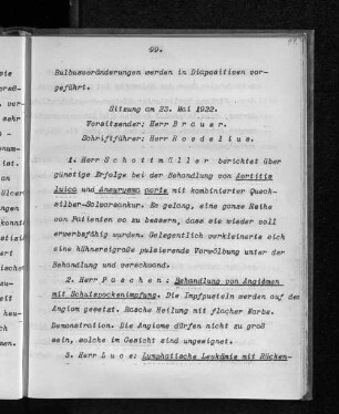 Sitzung am 23. Mai 1922.