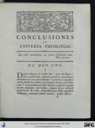 Conclusiones Ex Universa Theologia.