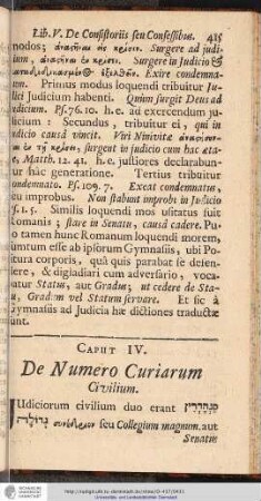 CAP. IV. De Numero Curiarum Civilium.