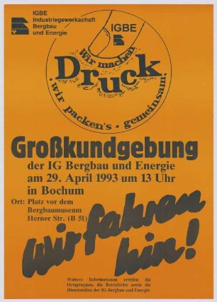 "Wir machen Druck"
