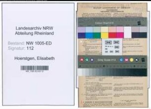 Entnazifizierung Elisabeth Hoerstgen , geb. 18.05.1902 (Lehrerin)