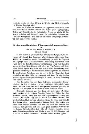 Aus amerikanischen Fürsorgeerziehungsanstalten