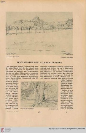 35: Zeichnungen von Wilhelm Trübner
