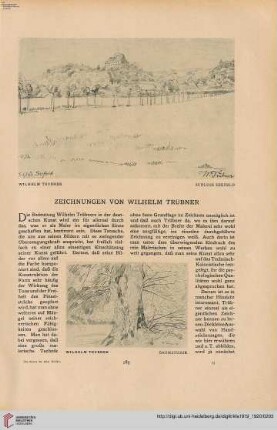 35: Zeichnungen von Wilhelm Trübner