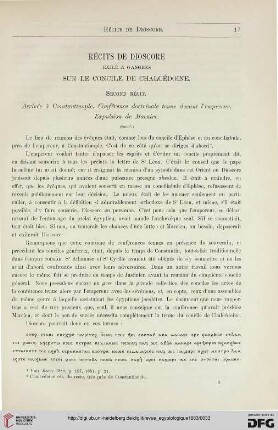 3: Récits de Dioscore exilé à Gangres sur le concile de Chalcédoine, [3] : arrivée à Constantinople; conférence doctrinale tenue devant l'empereur, expulsion de Macaire