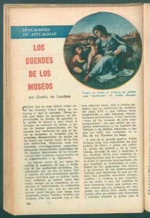 Los duendes de los museos : Evocaciones de actualidad