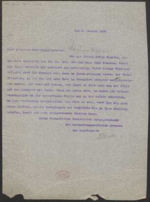 Brief an Frantisek Neumann : 02.01.1916