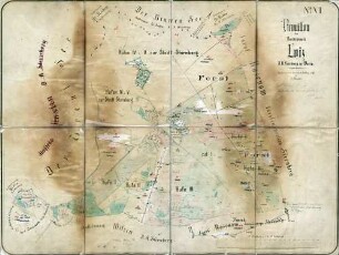 N° VI; Brouillon der Dorffeldmark Loiz, D.A. Sernberg zu Marin