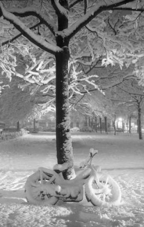 Stärkster Schneefall in Karlsruhe seit 17 Jahren.