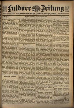 Ausgabe vom Donnerstag, den 08. Dezember 1898.